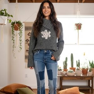 Vintage 90's Delia's Snowflake Sweater Size XS